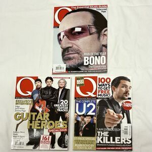 U2 Magazine Lot Q Magazine From Britain X 3 U2 Bono The Edge 2006 2007 Music